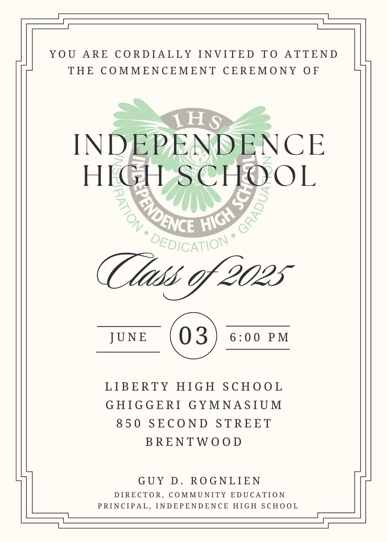  You are cordially invited...